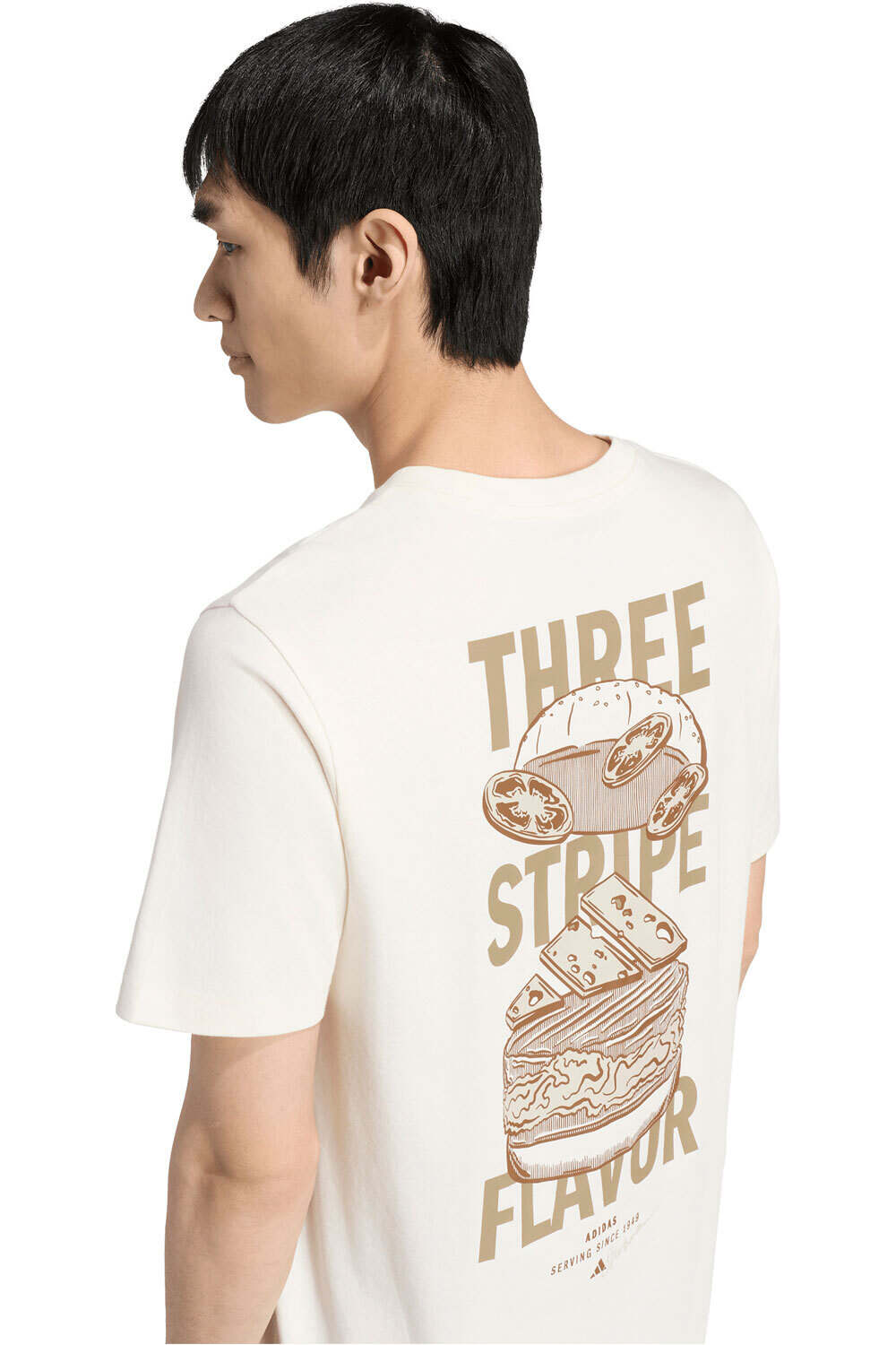 adidas camiseta manga corta hombre CAMISETA CON GRFICO BURGER FLAVOR vista detalle
