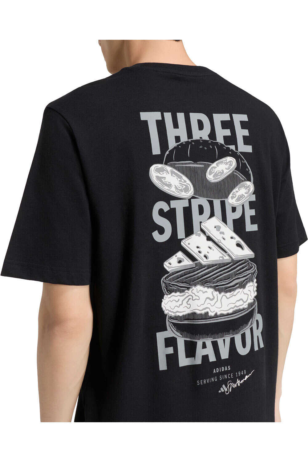 adidas camiseta manga corta hombre CAMISETA CON GRFICO BURGER FLAVOR vista detalle