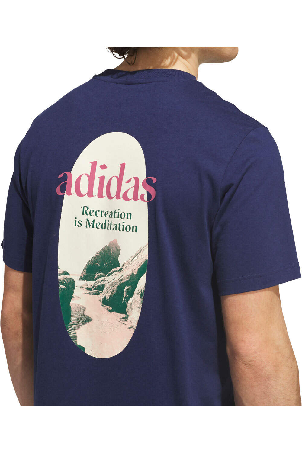 adidas camiseta manga corta hombre Camiseta Estampada Beach Shore 03