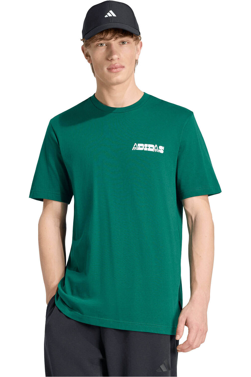 adidas camiseta manga corta hombre CAMISETA ESTAMPADA NOVELTY CARDS vista frontal