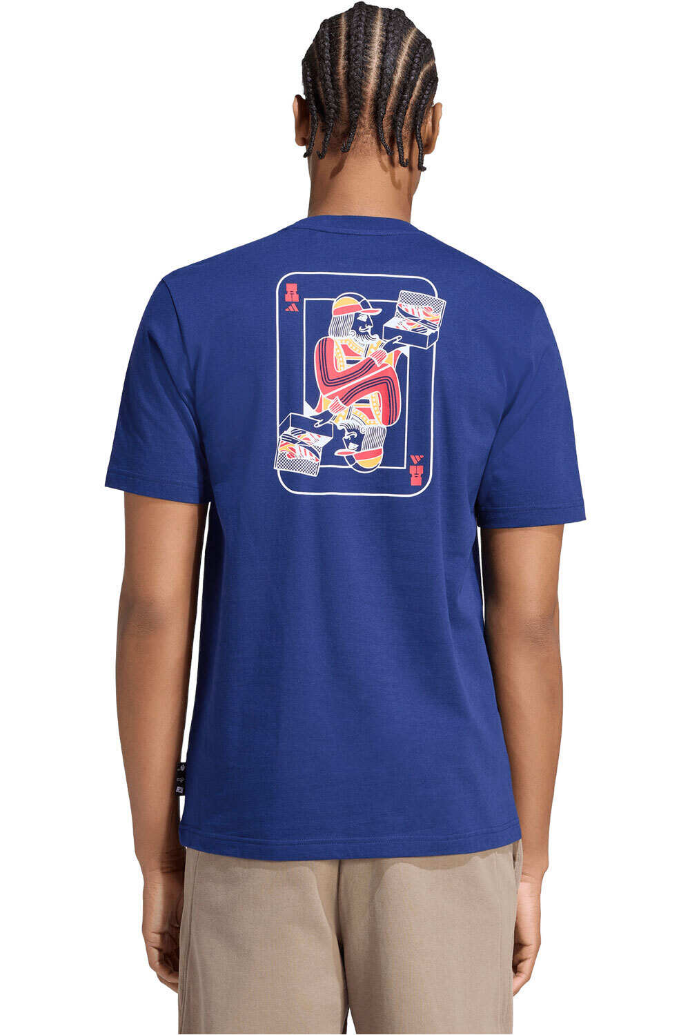 adidas camiseta manga corta hombre CAMISETA ESTAMPADA NOVELTY CARDS vista trasera