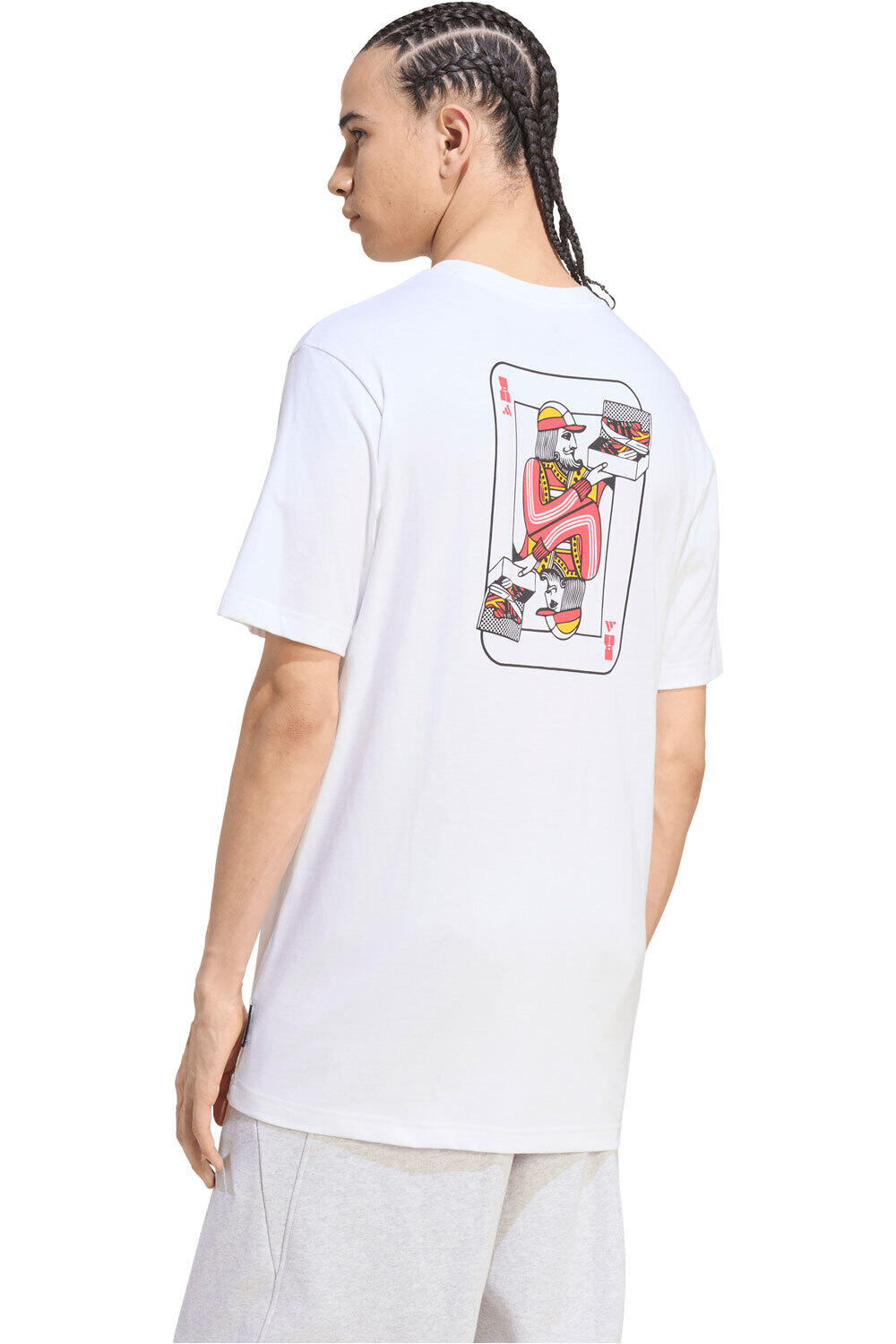 adidas camiseta manga corta hombre CAMISETA ESTAMPADA NOVELTY CARDS vista trasera