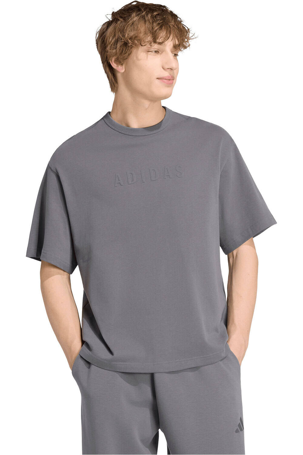 adidas camiseta manga corta hombre CAMISETA ESTAMPADA SOFT LUX vista frontal