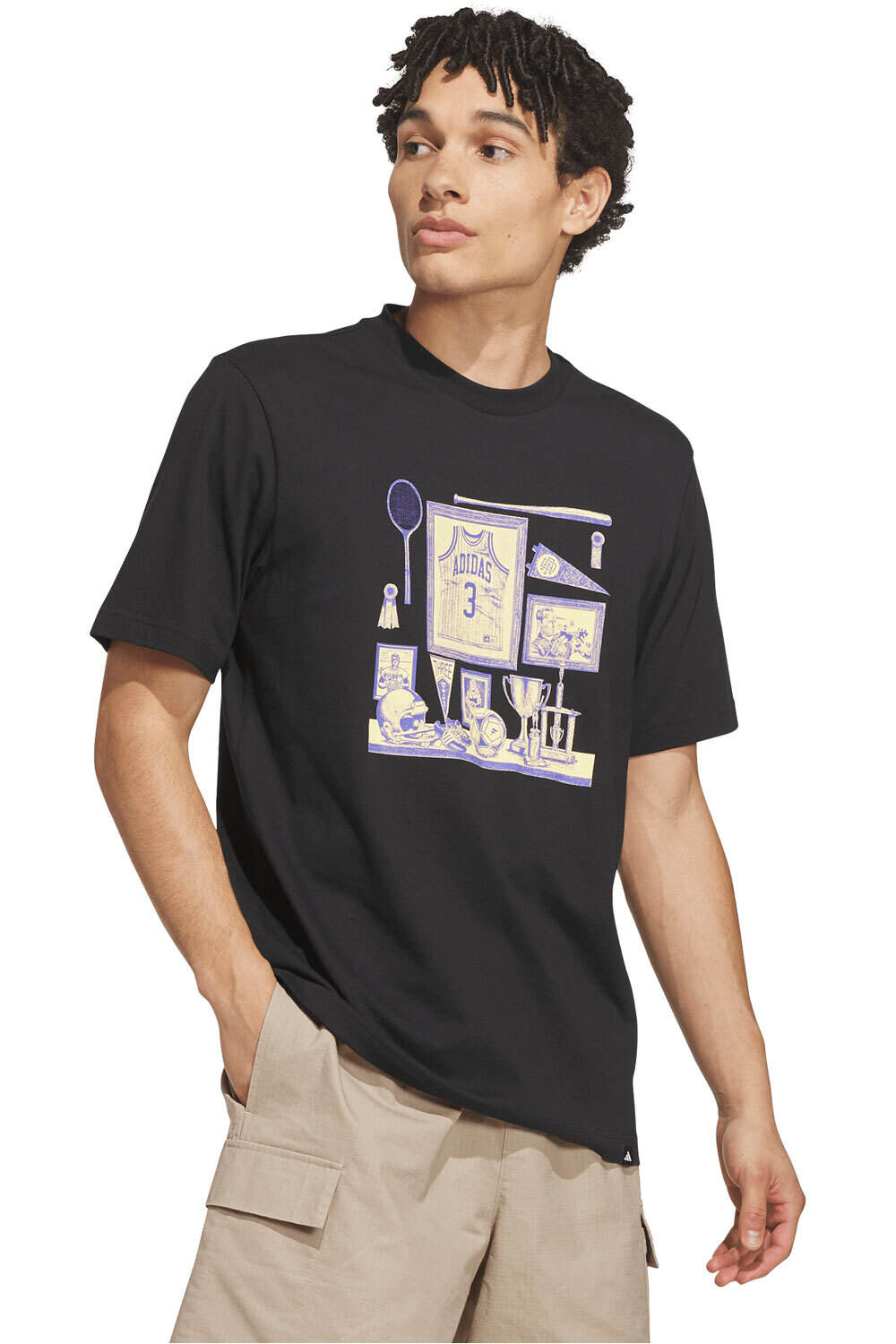 adidas camiseta manga corta hombre Camiseta Sports Bar Memorabilia vista frontal