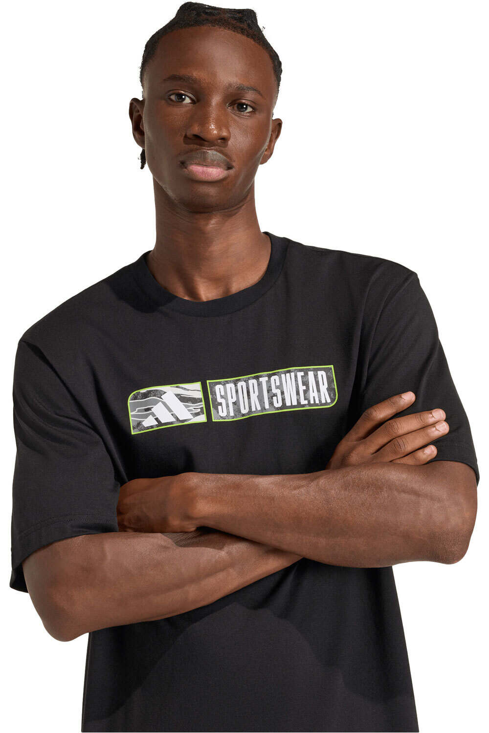 adidas camiseta manga corta hombre CAMUFLAJE CLIMACOOL LINEAR vista detalle