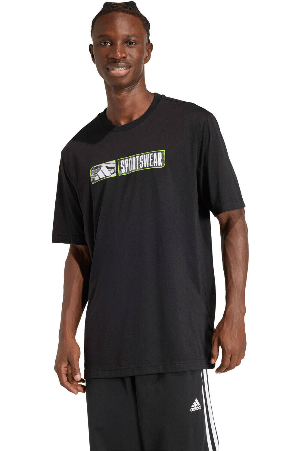 adidas camiseta manga corta hombre CAMUFLAJE CLIMACOOL LINEAR vista frontal