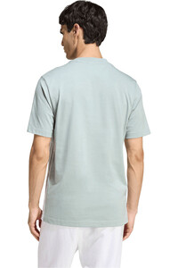 adidas camiseta manga corta hombre ESSENTIALS 3 STRIPES vista trasera