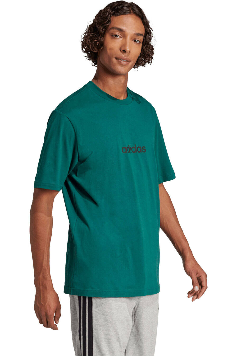 adidas camiseta manga corta hombre ESSENTIALS LINEAR SINGLE JERSEY vista detalle
