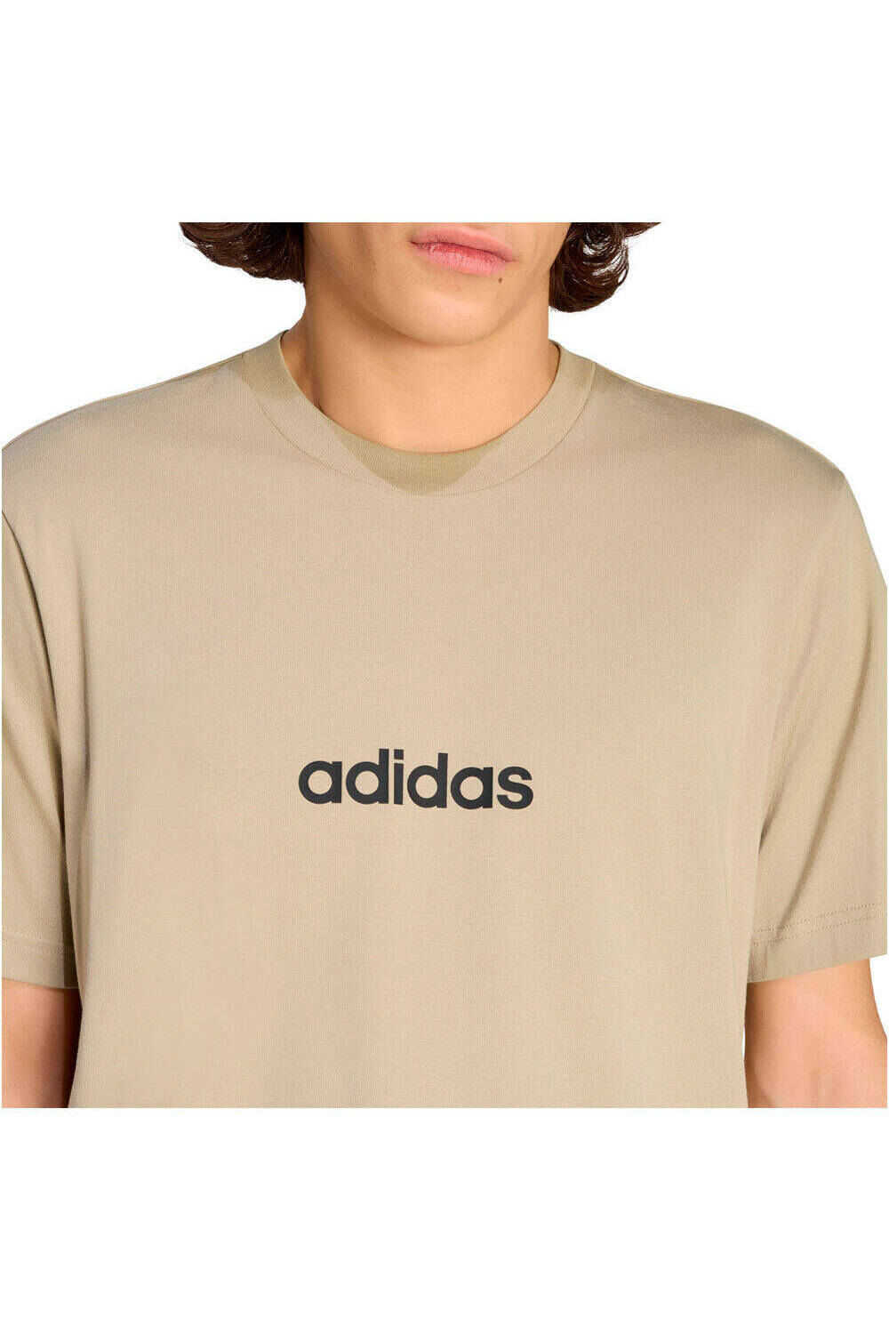 adidas camiseta manga corta hombre ESSENTIALS LINEAR SINGLE JERSEY vista detalle