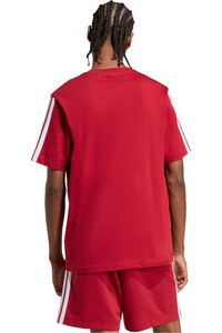 adidas camiseta manga corta hombre ESSENTIALS SINGLE JERSEY 3 BANDAS vista trasera