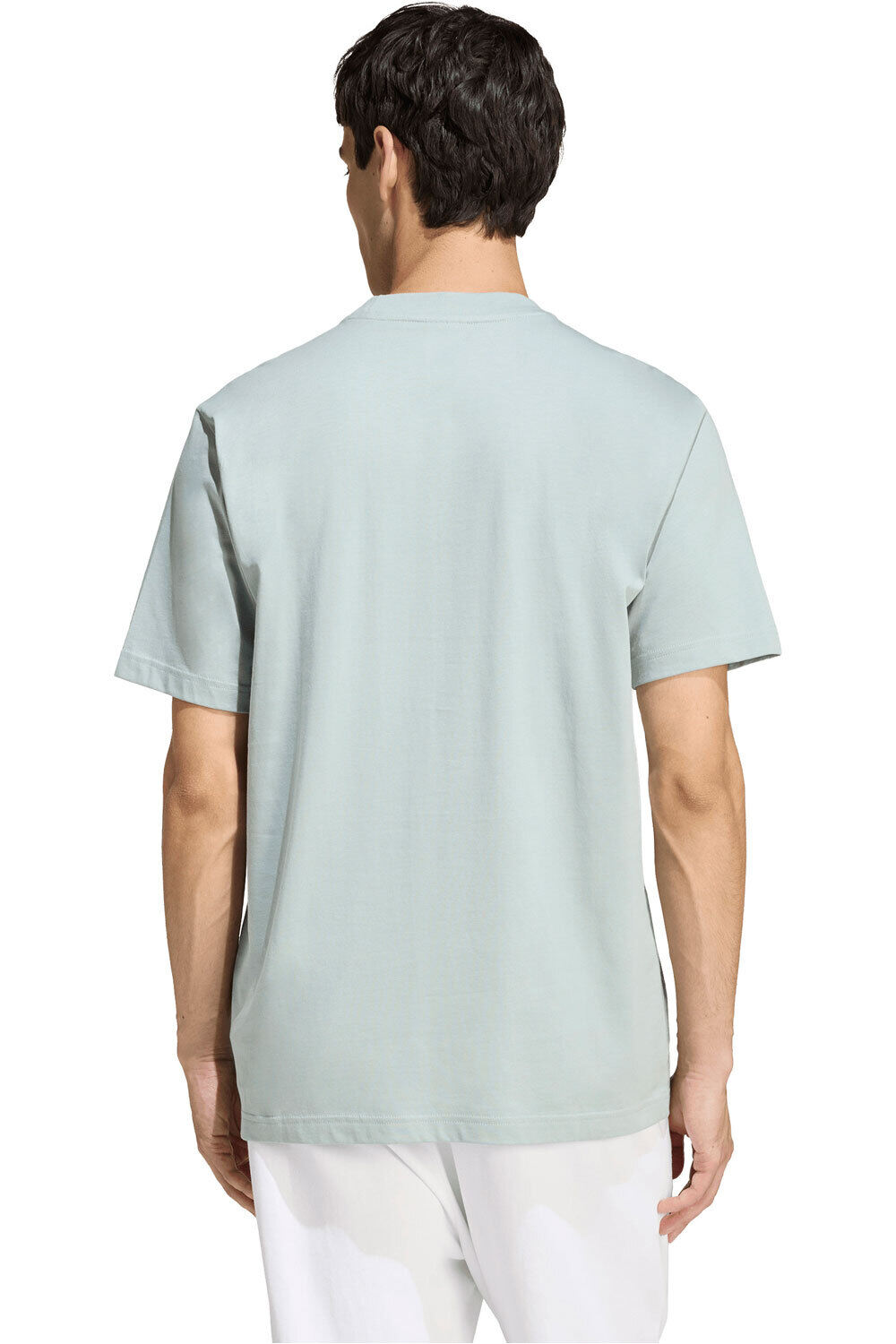 adidas camiseta manga corta hombre ESSENTIALS SMALL LOGO SINGLE JERSEY vista trasera