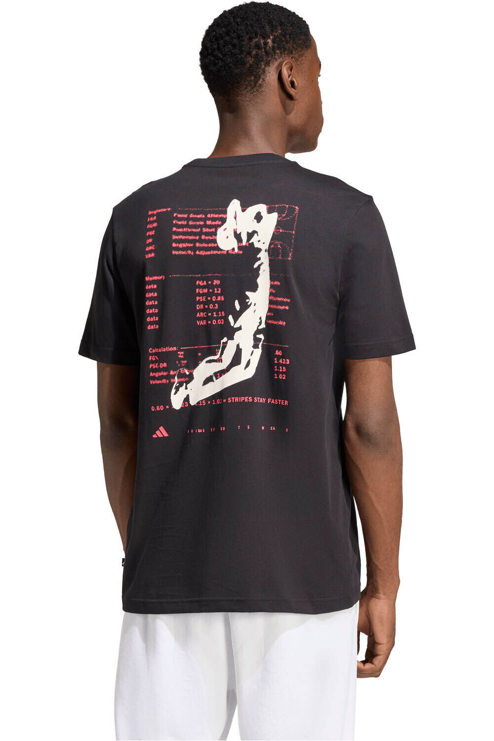 adidas camiseta manga corta hombre ESTAMPADA ANX HOOP vista trasera