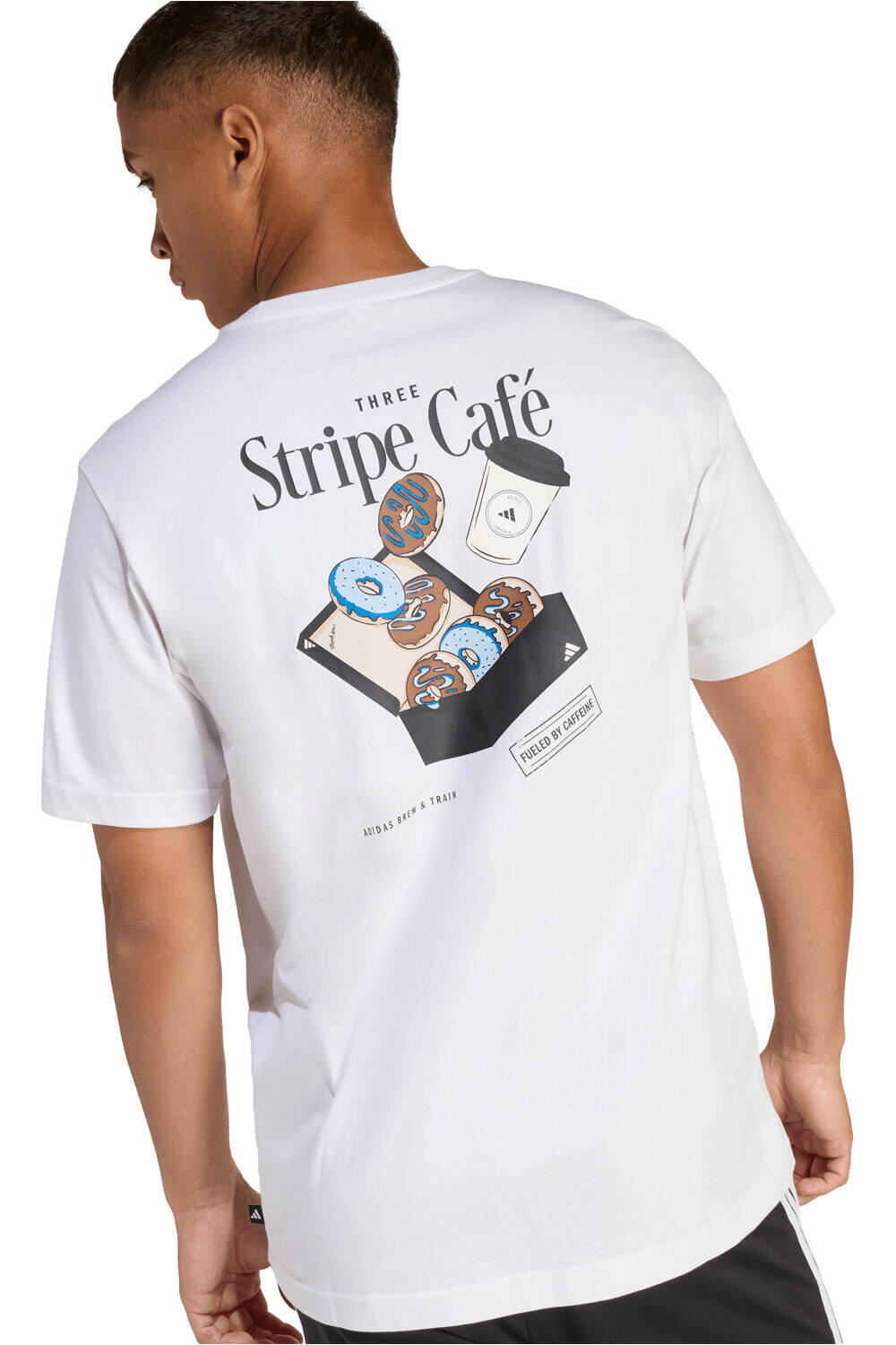 adidas camiseta manga corta hombre ESTAMPADA COFFEE CAFE DONUT BOX 03