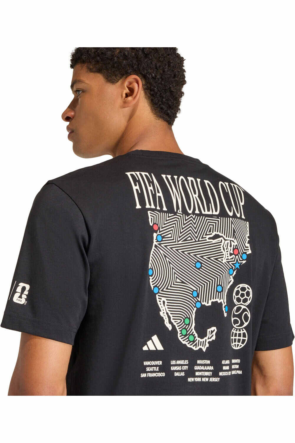 adidas camiseta manga corta hombre ESTAMPADA FIFA WC MAP 03
