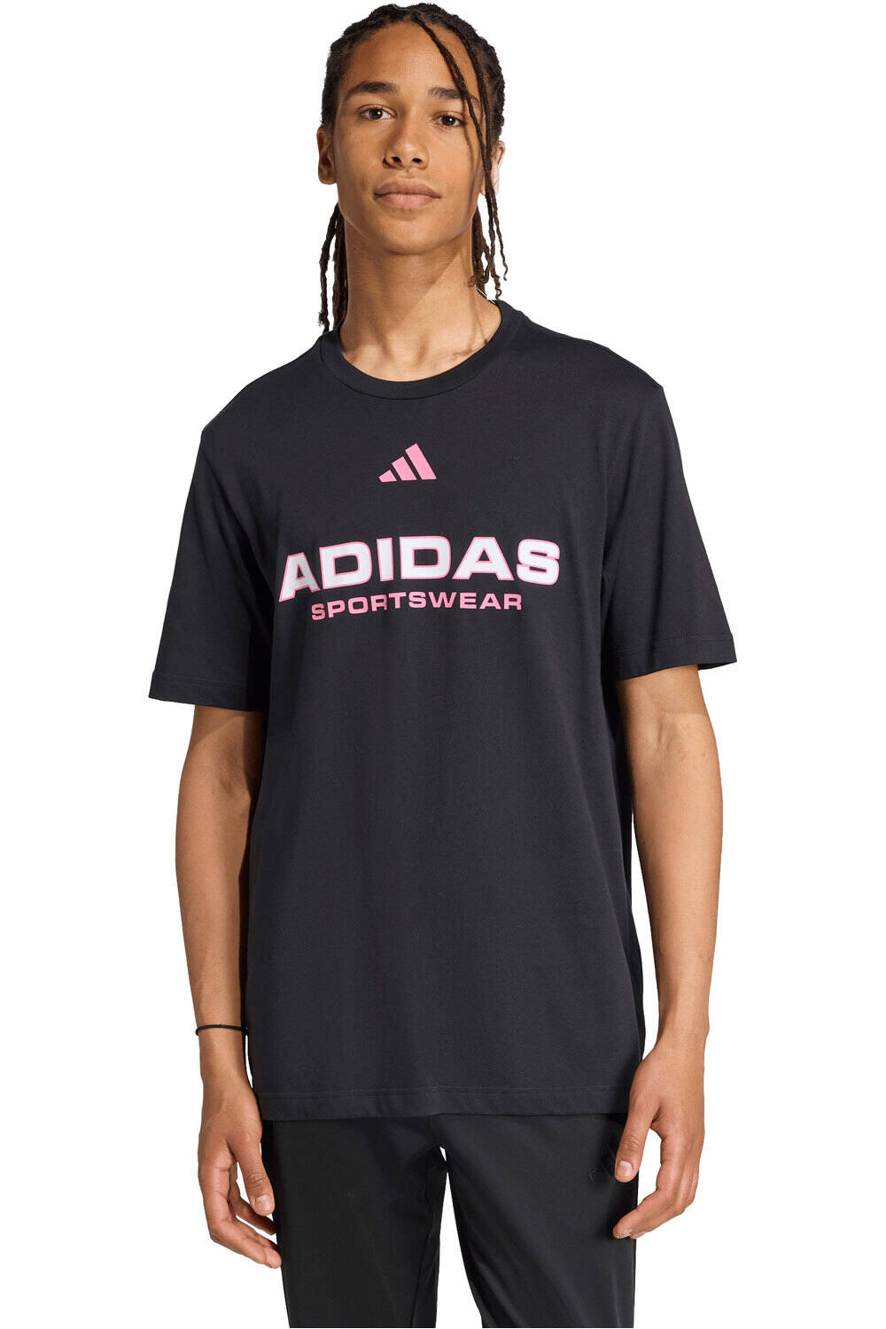 adidas camiseta manga corta hombre ESTAMPADA HOUSE OF TIRO LINEAR vista frontal