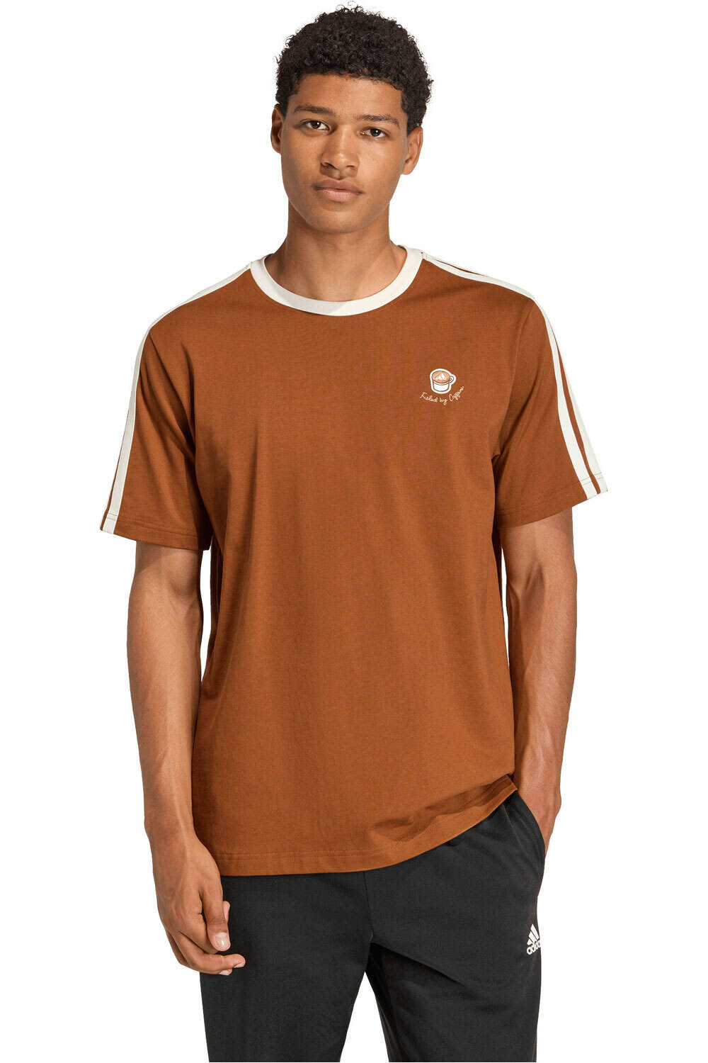 adidas camiseta manga corta hombre ESTAMPADA LUX COFFEE CAFE CUP vista frontal