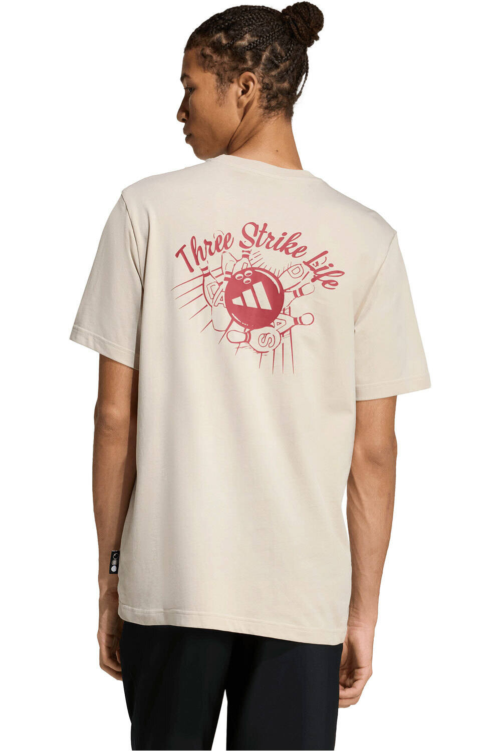 adidas camiseta manga corta hombre ESTAMPADA NOVELTY BOWL vista trasera