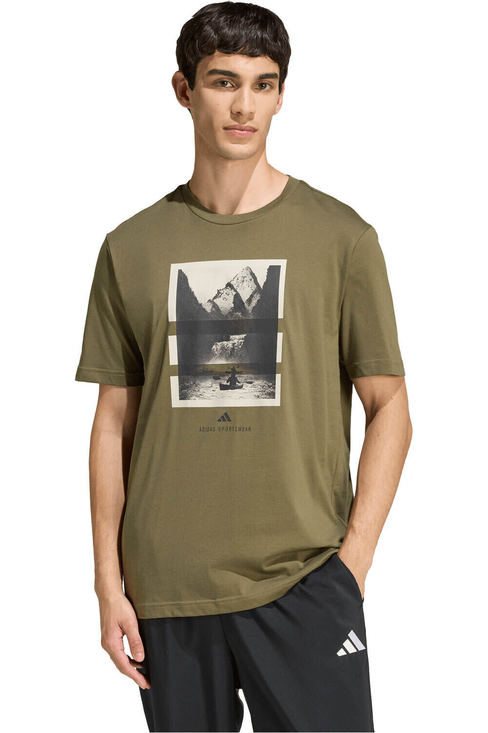 adidas camiseta manga corta hombre ESTAMPADA OUTDOOR KAYAKING vista frontal
