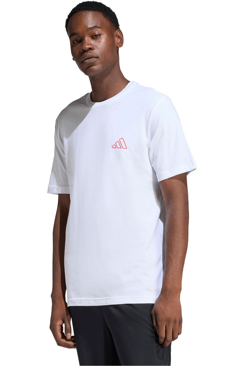 adidas camiseta manga corta hombre ESTAMPADA TRIPLE STRIPE VIBE vista frontal