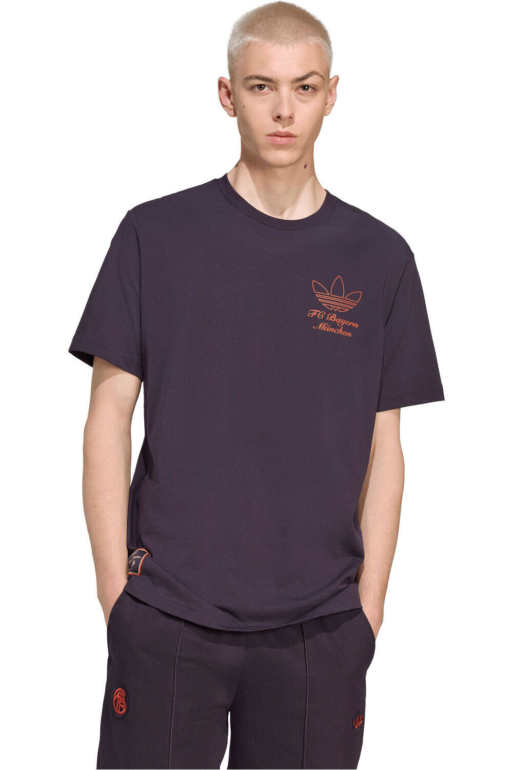 adidas camiseta manga corta hombre FCB ICON GR TE vista frontal