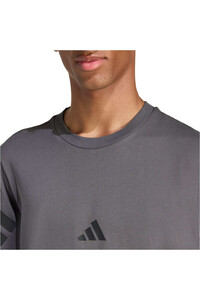 adidas camiseta manga corta hombre FUTURE ICONS 3 BANDAS vista detalle