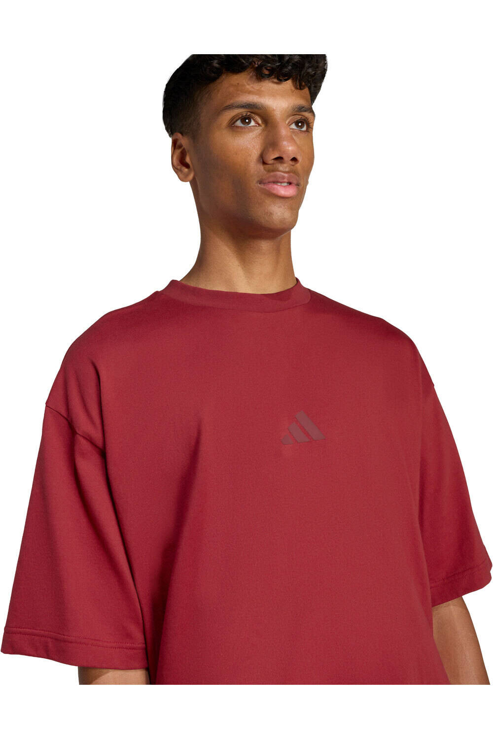 adidas camiseta manga corta hombre FUTURE ICONS 3 BAR LOGO vista detalle