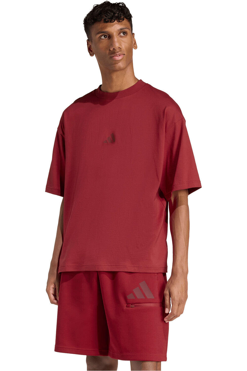 adidas camiseta manga corta hombre FUTURE ICONS 3 BAR LOGO vista frontal