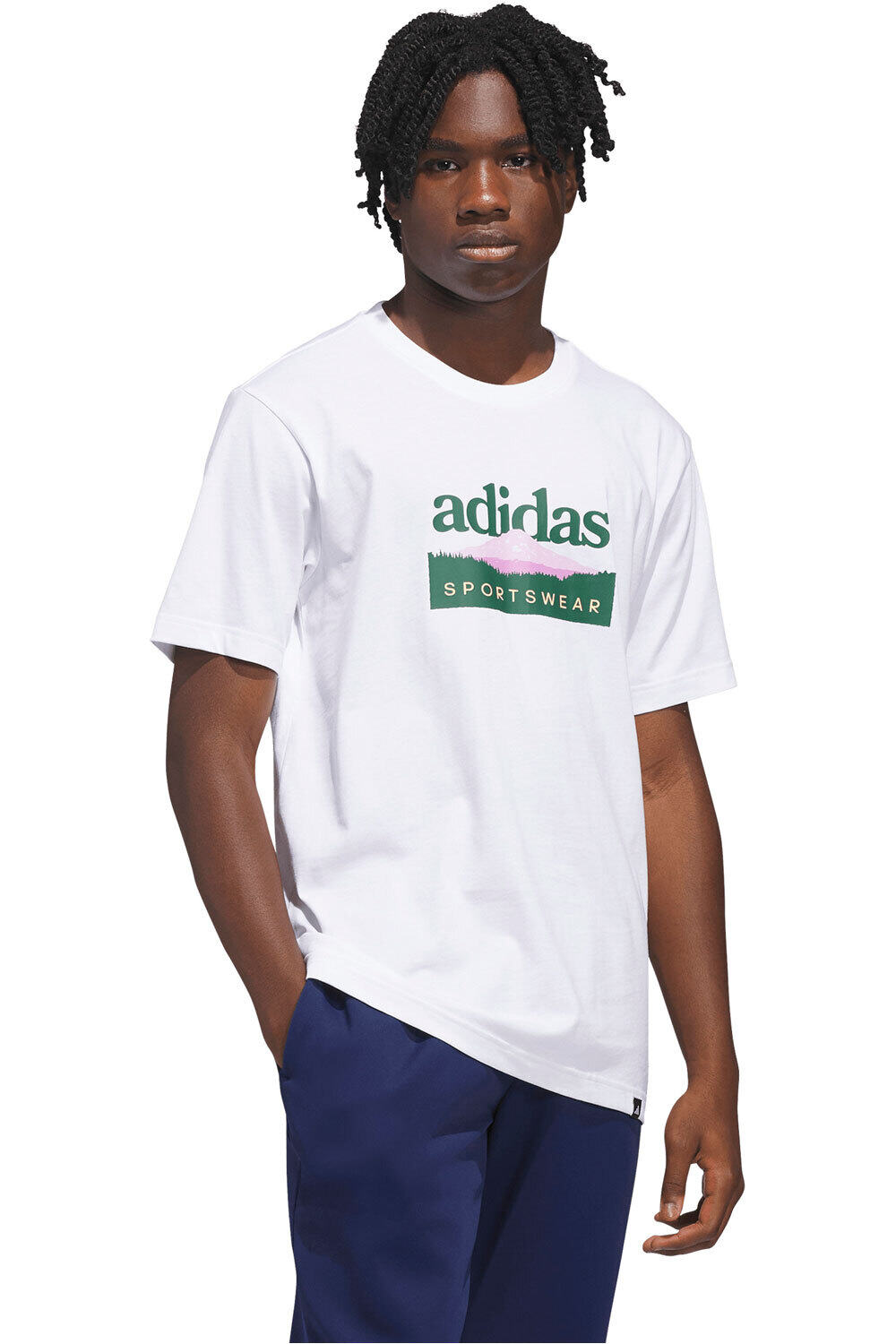 adidas camiseta manga corta hombre GRFICA SPORTSMAN MOUNTAIN vista frontal