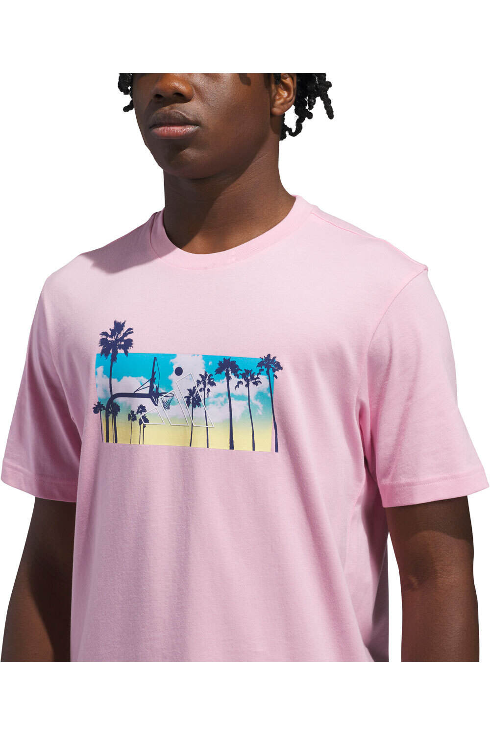 adidas camiseta manga corta hombre GRFICA SUMMER SUNSET vista detalle