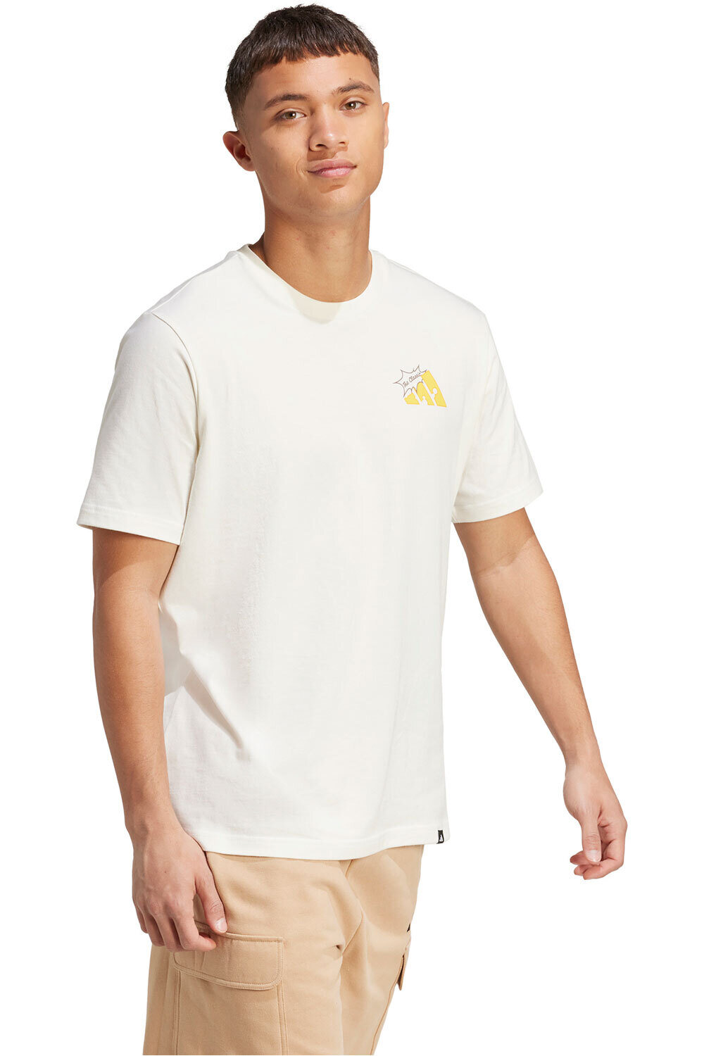 adidas camiseta manga corta hombre GRILLED CHEESE GRAPHIC vista detalle