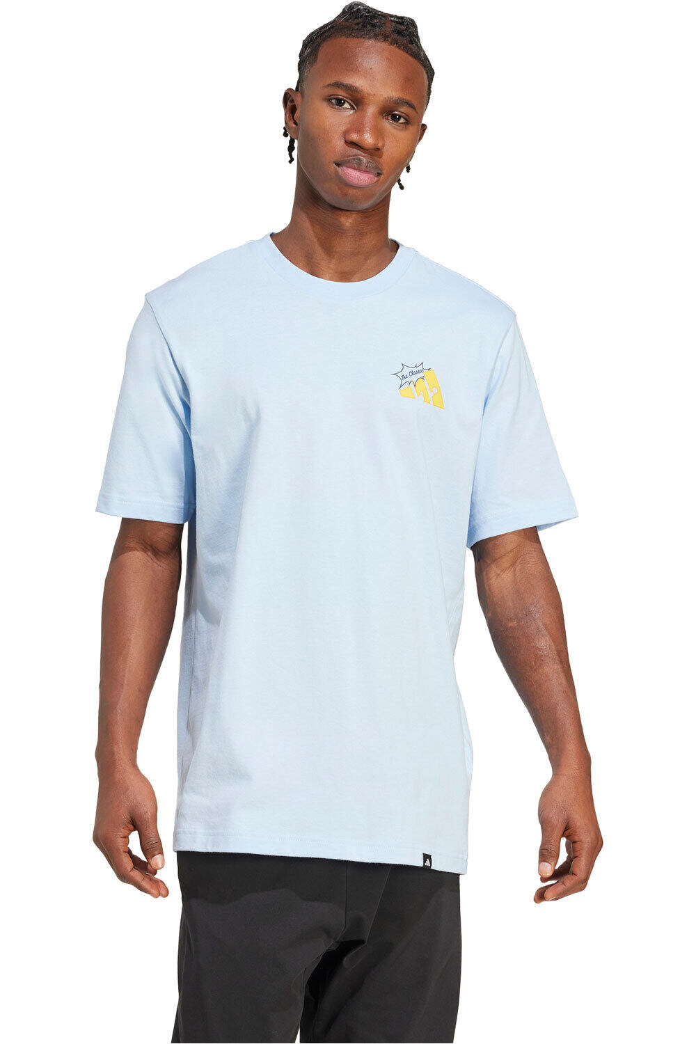 adidas camiseta manga corta hombre GRILLED CHEESE GRAPHIC vista detalle