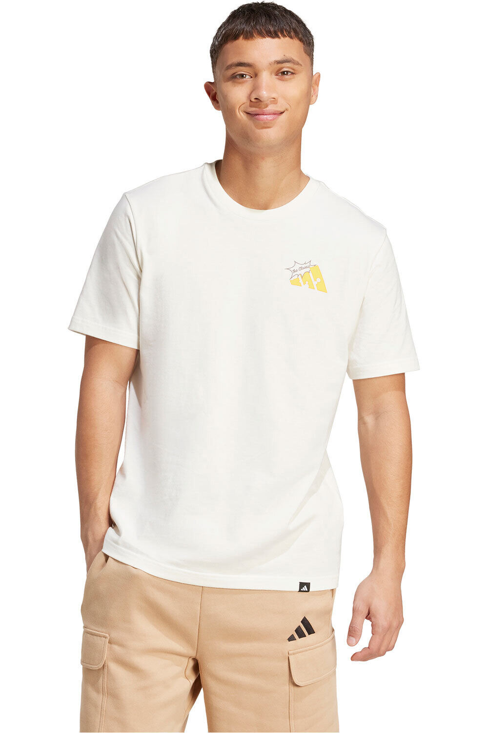 adidas camiseta manga corta hombre GRILLED CHEESE GRAPHIC vista frontal