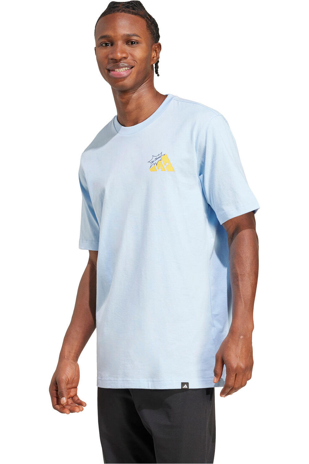 adidas camiseta manga corta hombre GRILLED CHEESE GRAPHIC vista frontal