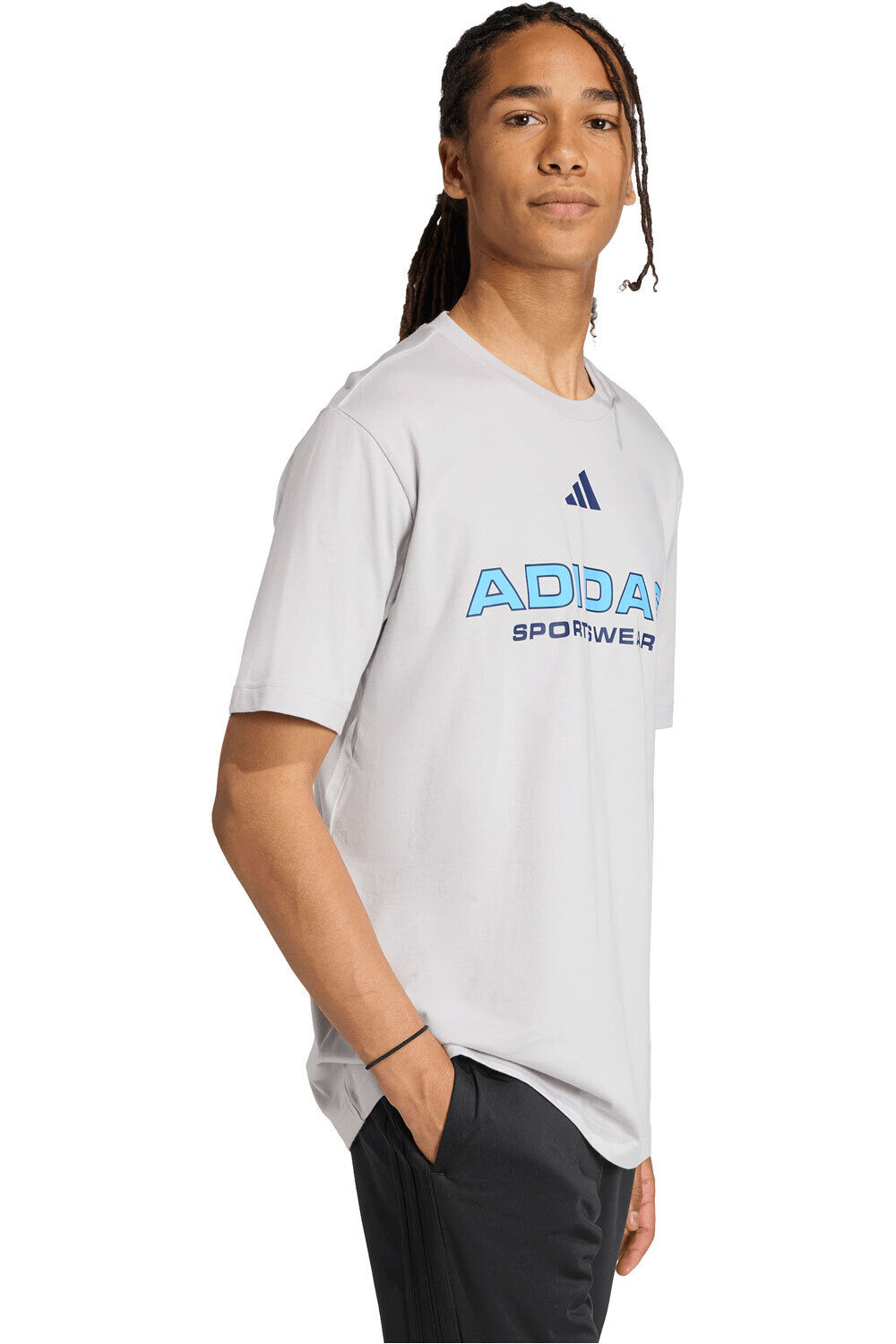 adidas camiseta manga corta hombre HOUSE OF TIRO LINEAR vista detalle