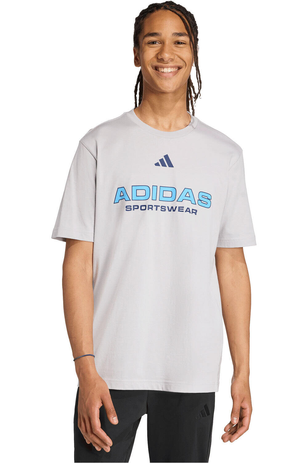 adidas camiseta manga corta hombre HOUSE OF TIRO LINEAR vista frontal