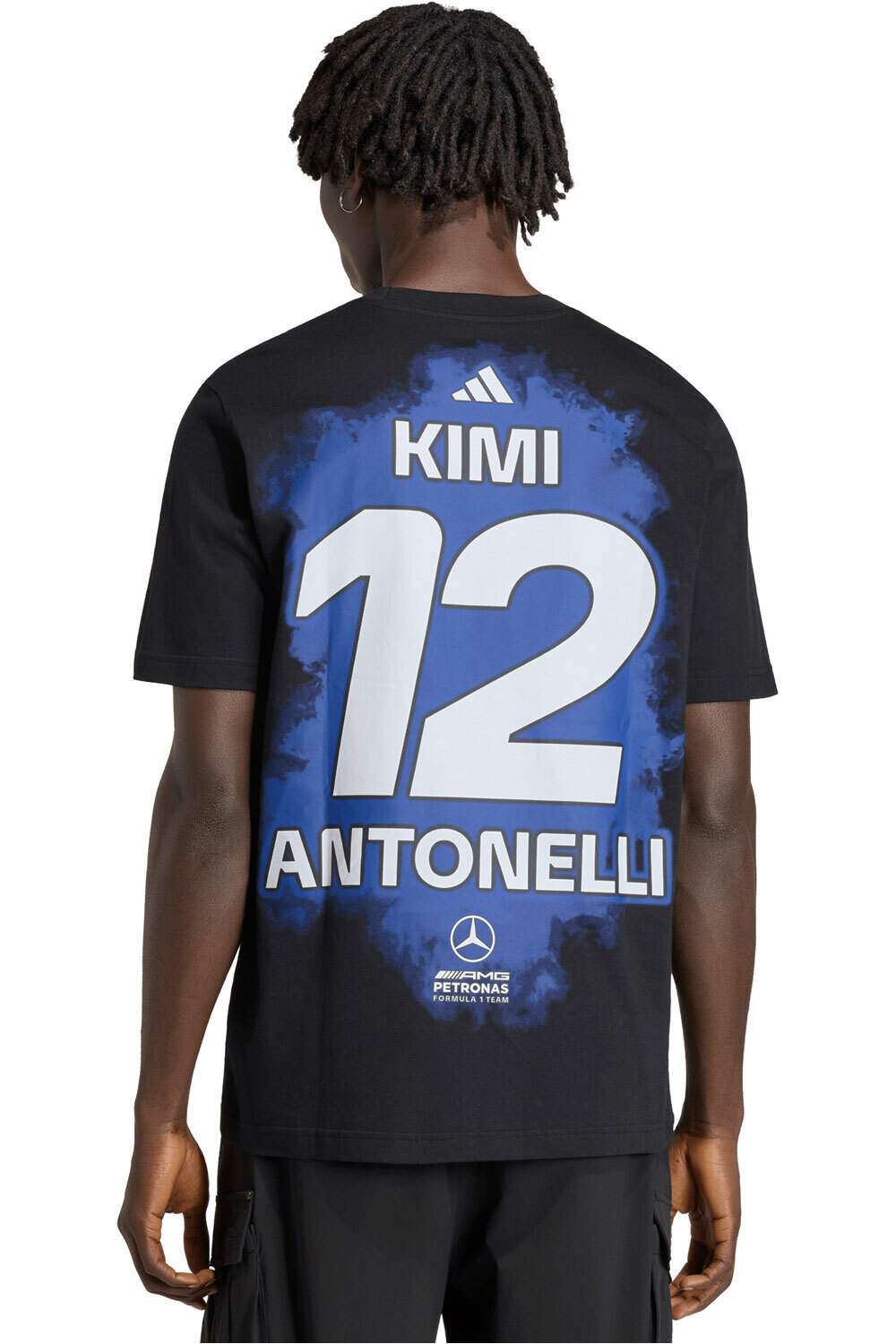 adidas camiseta manga corta hombre KIMI ANTONELLI NAME & NUMBER vista trasera