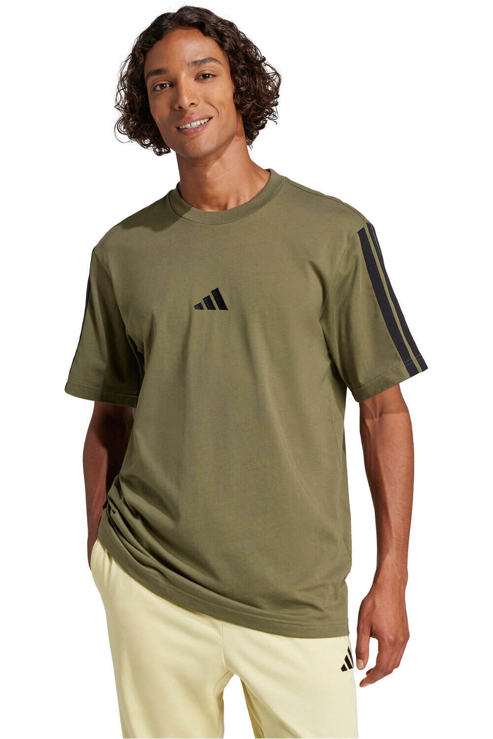 adidas camiseta manga corta hombre M 3S SJ T B vista frontal