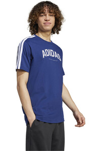 adidas camiseta manga corta hombre M C COLLEG TEE vista detalle