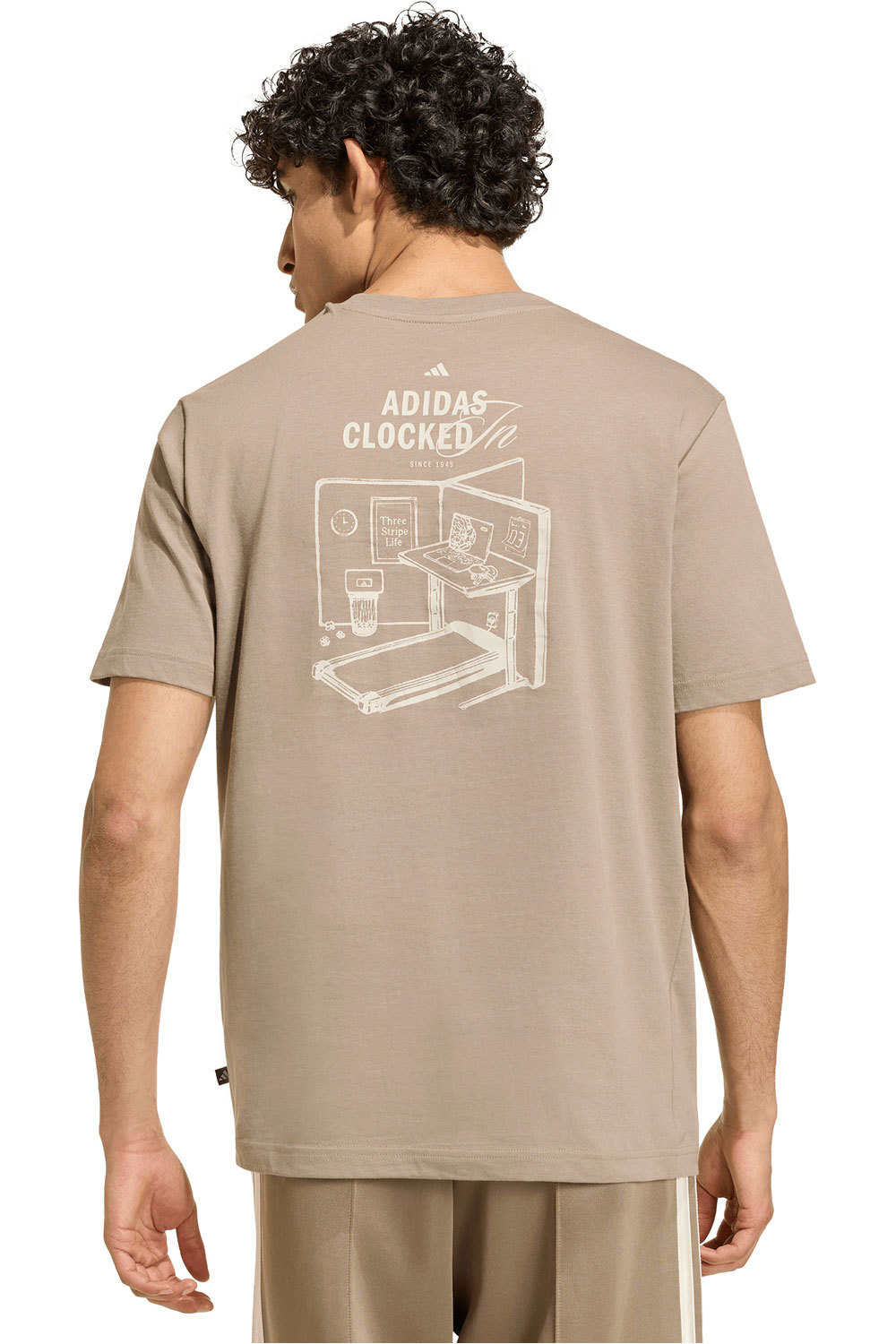 adidas camiseta manga corta hombre M CLKD I OFC T vista trasera