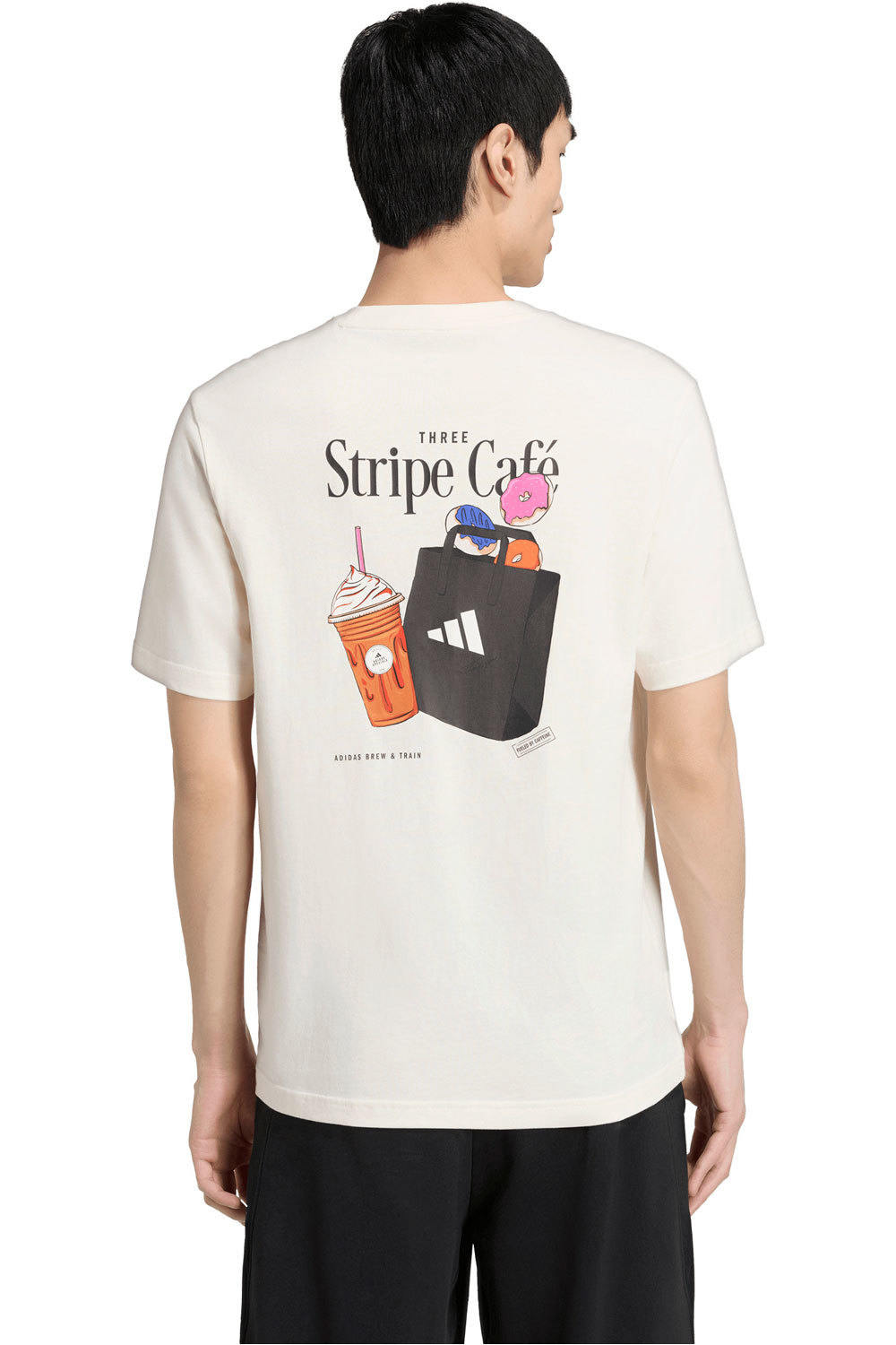 adidas camiseta manga corta hombre M DONUT BAG T vista trasera