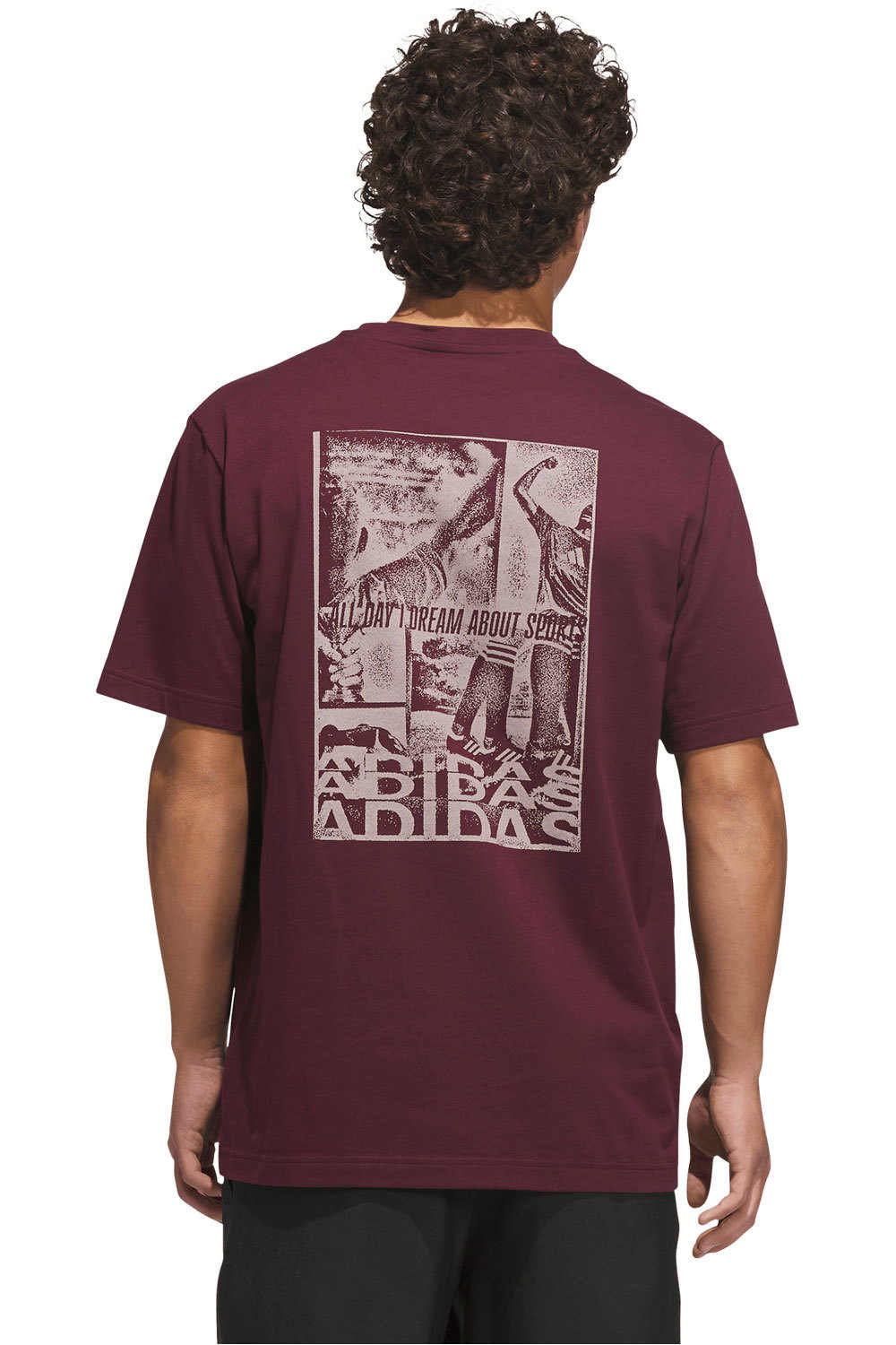 adidas camiseta manga corta hombre M HIGHLITE T1 vista trasera