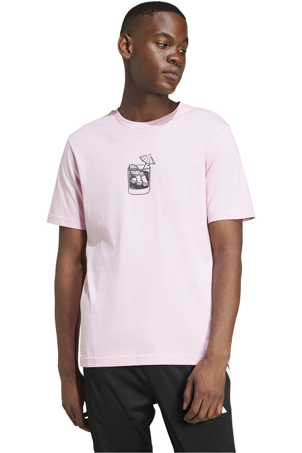 adidas camiseta manga corta hombre M L DRINK TEE vista frontal