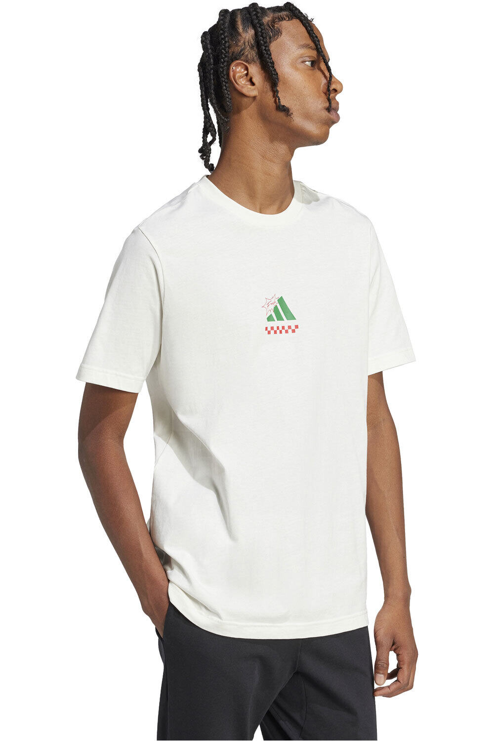 adidas camiseta manga corta hombre M L PIZZA TEE vista detalle