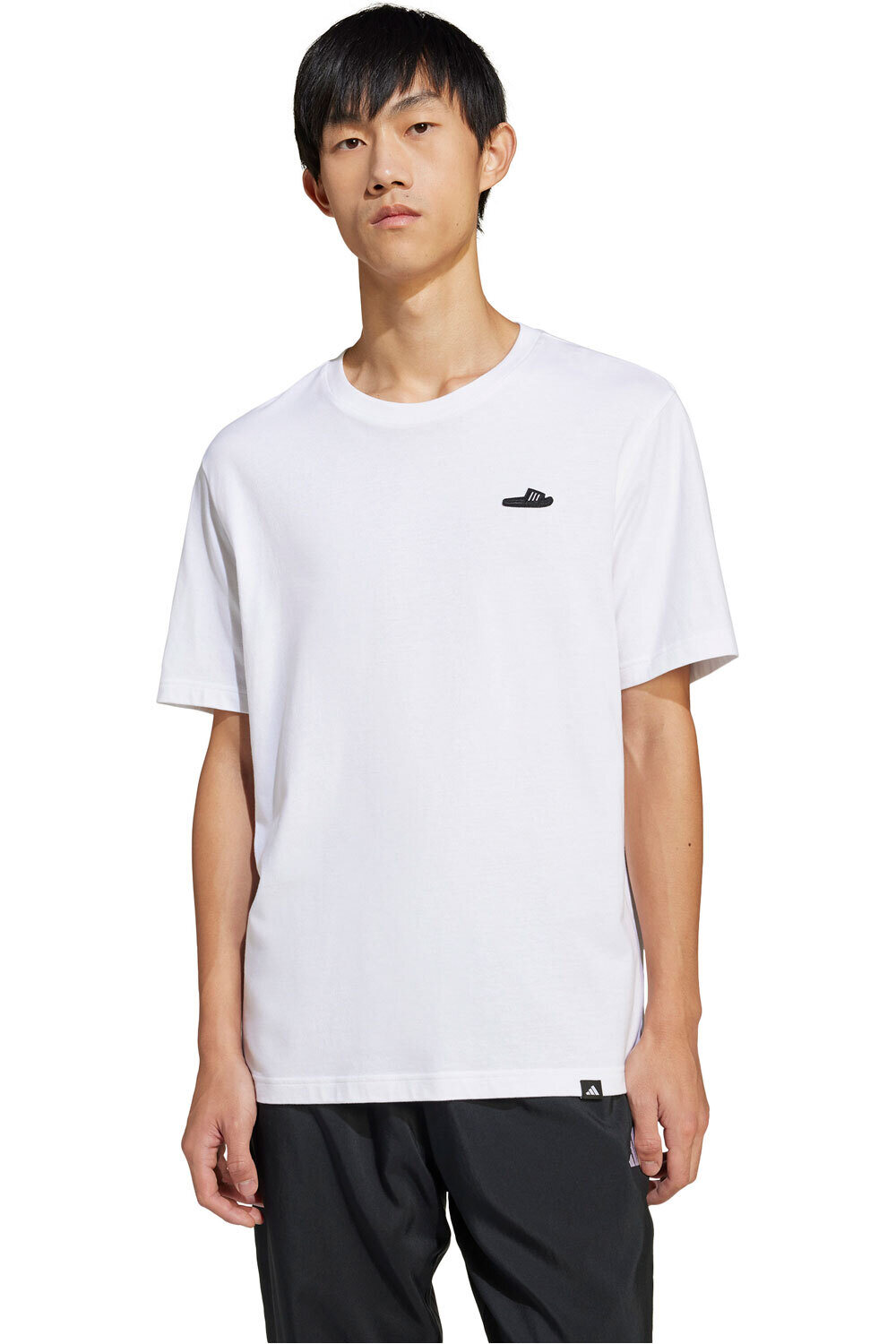 adidas camiseta manga corta hombre M L SLIDE TEE vista frontal