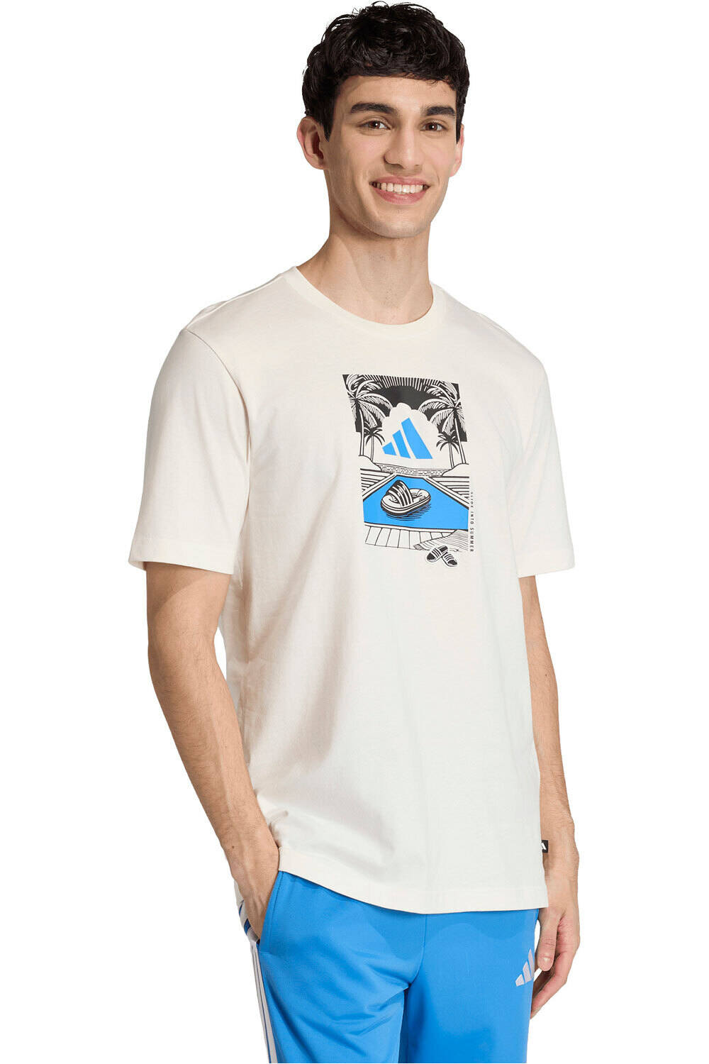 adidas camiseta manga corta hombre M S SLIDE RX T vista frontal