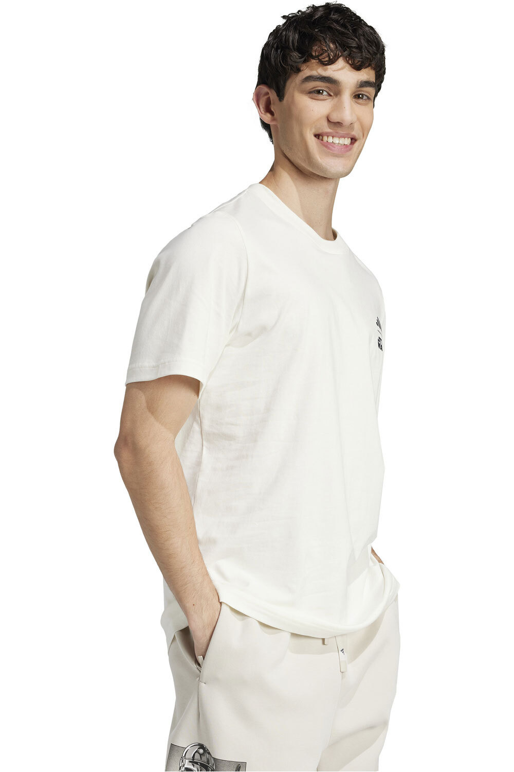 adidas camiseta manga corta hombre M SW TM T vista detalle