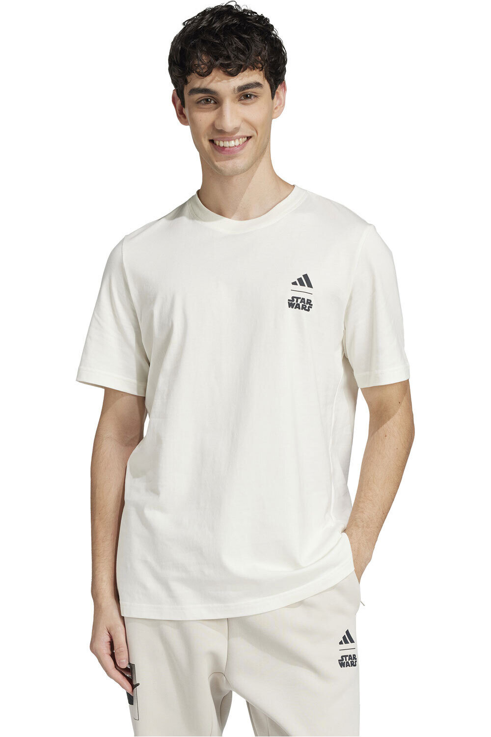 adidas camiseta manga corta hombre M SW TM T vista frontal