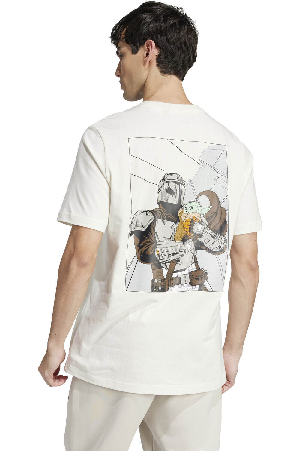 adidas camiseta manga corta hombre M SW TM T vista trasera