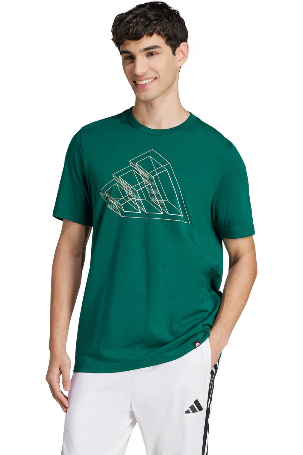 adidas camiseta manga corta hombre M T FILL TEE vista frontal