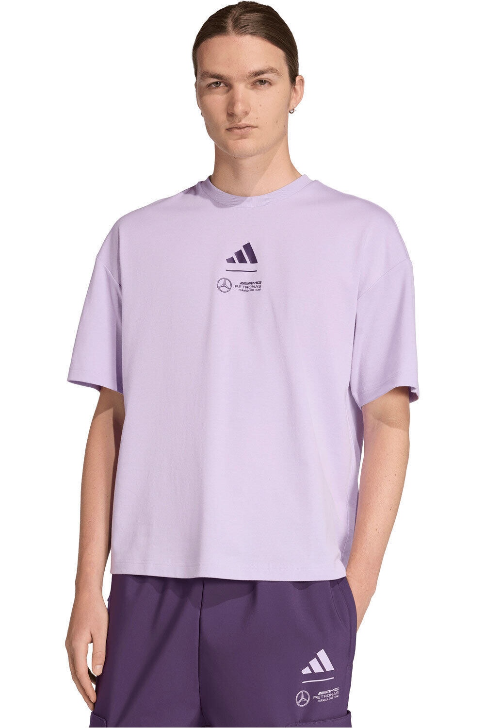 adidas camiseta manga corta hombre MERCEDES - AMG PETRONAS FORMULA 1 vista frontal
